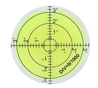 Nikou Bulle de niveau - Outil de mesure de diamètre compact de 60 mm Bulle de niveau ronde portable avec échelle pour balance de plate-forme de caméra
