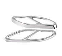 Nikou Cache tuyau d'échappement, 1 paire garniture cache-tuyau d'échappement argent pour Mercedes-Benz GLC Classe E C207 Coupe 14-17 (Couleur : Argent)