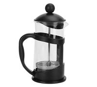 Nikou Cafetière à thé, bouilloire avec filtre en Borosilicate résistant aux hautes températures, théière à brassage manuel noire pour salon, bureau et maison (350 ml)