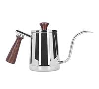 Nikou Cafetière en acier inoxydable avec bec long col de cygne, bouilloire pour les amateurs de café goutte à goutte. (700 ml)