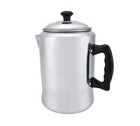 Nikou Cafetière en alliage d'aluminium, bouilloire Pertor avec couvercle, cafetière légère, capacité de 1,5 l, idéale pour la maison et le jardin