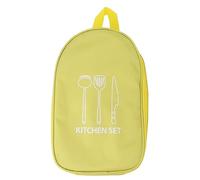 Nikou Camping Voyage Ustensiles De Cuisine Sac Portable Barbecue Batterie De Cuisine Sac avec Poignée (Jaune)