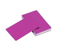 Nikou Cartes de Visite Vierges, 50Pcs Cartes de Visite Marquées au Laser, Cartes de Visiteur en Aluminium pour Cadeaux de Bureau DIY