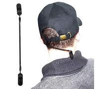 Nikou Clips de Chapeau - cordon casquette Dispositif de retenue for Support de Gardien de vêtement de Golf et de pêche et Cordon spiralé 3pcs / Paquet