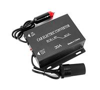 Nikou Convertisseur d'alimentation Voiture 20A Voiture Convertisseur de Puissance d'alimentation transformateur abaisseur 24V Type Allume Cigare 12V
