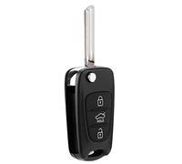 Nikou Coque de e voiture Flip 3 boutons pour télécommande H-y-u-n-dai i20 i30 i35 iX20 iX35