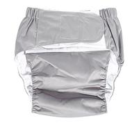 Nikou Couche Adulte Réutilisable, 1 PC Nouvelle Couche En Tissu Ajustable Lavable Pour Adulte Couche-Culotte Respirante Pour Incontinence 6 Couleurs(gris)