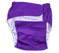 Nikou Couche Adulte Réutilisables - Nouvelle couche lavable adulte lavable pour adultes avec soin incontinent, pantalon respirant (Couleur : Dark Purple)