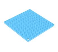 Nikou Coussin d'isolation en silicone de qualité alimentaire, anti-brûlure, tapis épais pour four à micro-ondes pour cuisine, bleu, support de casserole, set de table, fournitures de cuisine