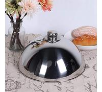 Nikou Couvercle de plat en acier inoxydable, 31,8 cm, anti-poussière, pour hôtel, buffet, restaurant, couvercle de plat, construction en acier inoxydable