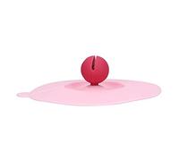 Nikou Couvercles de tasse anti-poussière en silicone motif dessin animé, rose, design créatif, accories, convient aux tasses standard, diamètre 11 cm