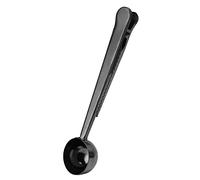 Nikou Cuillère à café en acier inoxydable - Multifonctionnel - Pour la maison - 15 cm de long - Noir - Outil de cuisine