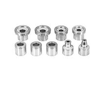 Nikou Diamant Micro Sculpting Dermabrasion Kit de tête de ponçage Sculpting cosmétique Kit de têtes de ponçage diamant de rechange en acier inoxydable (9 pièces sans boîte)