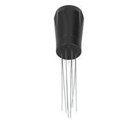 Nikou Distributeur de café en acier inoxydable, outil de nivellement réglable pour la maison, 51 mm, poignée ergonomique, nettoyage facile, noir avec aimant, outil pour mélanger le café
