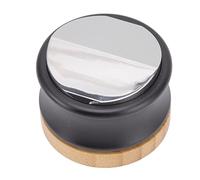 Nikou Distributeur de café en alliage d'acier inoxydable à double tête réglable en profondeur avec base, 58,5 mm, outil de tamper le café