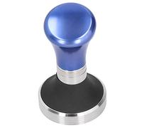 Nikou Distributeur de café plat en acier inoxydable de 58 mm pour une distribution uniforme de la poudre de café, fournitures de cuisine, finition bleue