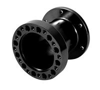 Nikou entretoise de moyeu de volant, entretoise de volant kit d'adaptateur universel de moyeu de volant d'espaceur en aluminium de 3 pouces(Noir)