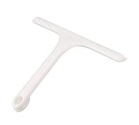 Nikou Essuie-glace avec poignée antidérapante, raclette de nettoyage en silicone pour salle de bain, cuisine, miroir, blanc, 25,4 cm, prise en main facile, outil de nettoyage polyvalent