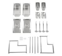 Nikou Étagère de rack de boîte à conteneurs à épices en acier inoxydable pour les fournitures de cuisine (Pas 2x1 / 3 et casseroles 2x1/9)