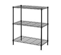 Nikou Étagère de rangement mobile en fer, 4 niveaux de séchage en maille filet avec roulettes, organisateur peu encombrant pour cuisine et salon, 60 x 30 x 100 cm