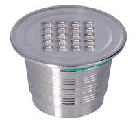 Nikou Filtre à capsules de café réutilisable en acier inoxydable de 50 ml, design à trou carré, accories de machine à café pour tasse à café