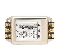 Nikou Filtre d'alimentation - 115V/250V 10A 50/60Hz Terminal de Filtre EMI de Ligne d'alimentation monophasée monophasée/Bipolaire pour la Plupart des équipements numériques
