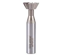 Nikou Fraise en bout - Fraise à rainure en queue d'aronde de 20 mm Fraise à queue droite en queue d'aronde à 60 ° degré HSS Fraise en bout CNC