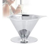 Nikou Goutteur à café réutilisable en acier inoxydable 304, tasse de filtre intégrée pour machine à café, outil de filtrage de café, design, facile à nettoyer