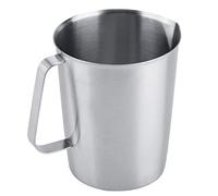 Nikou Grande tasse à mesurer en acier inoxydable de 2000 ml, pichet à mousser le lait pour latte, café, art, tasse à mousser, tasse en acier inoxydable