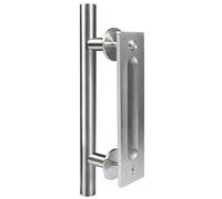 Nikou Grange Poignée de porte, matériel de traction coulissant en acier inoxydable for porte en verre Placard Salle de bain Porte en bois Porte Pull Placard à deux faces Matériel poignée