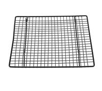 Nikou Grille de refroidissement et de cuisson en acier inoxydable, antiadhésive, pour biscuits, gâteaux et pain, 40 x 30 cm, résistante à la chaleur