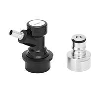 Nikou Homebrew Distributeur de connecteur de fût de bière, adaptateur de coupleur de fût pour liquide, poteau de verrouillage de boule de gaz, pièces de brassage de bière, compatible avec les fûts