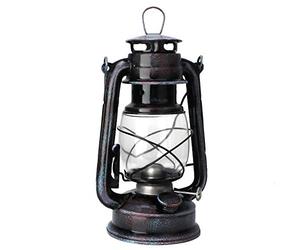 Nikou Lampe à Huile Originale - Lampe au kérosène Classique Feuerhand Hurricane Lantern Portable Camping Outdoor Lights, 24cm lampe à huile