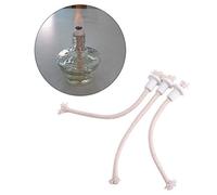 Nikou Lampe Mèche - Bougeoirs en Céramique Bouteille De Vin Huile Bougie Lampe en Fibre De Verre Résistant À La Chaleur Mèche De Kérosène 7Pcs