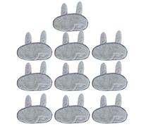 Nikou Lot de 10 cache-yeux en polaire corail en forme de lapin pour filles et femmes, protection douce pour le sommeil et le repos