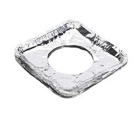 Nikou Lot de 10 grandes plaques isolées anti-éclaboussures en aluminium résistant aux hautes températures, protection contre les éclaboussures d'huile, tampon de nettoyage pour cuisinière à gaz