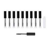 Nikou Lot de 10 Tubes de Mascara Vides avec Brosse à Cils, 10 ml Bouteille de Mascara Rechargeable, Transparent Conteneur Bricolage, Tube de Croissance Cils, pour Huile de Ricin