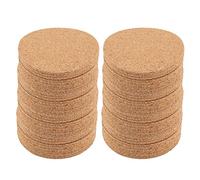 Nikou Lot de 100 dessous de verre en bois pour thé et café - Vaisselle en bois pour décoration de la maison, protège 10 cm de diamètre, finition