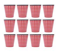 Nikou Lot de 12 gobelets en mélamine pour Le Lait, Le café, Le thé, Les Boissons, pour la Maison, Le Restaurant, l'école ou Le Bureau