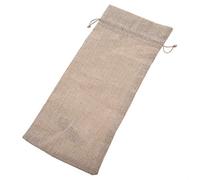 Nikou Lot de 12 sacs à vin simples en lin avec cordon de serrage, housses décoratives champagne, housses de vin beiges pour fêtes, cadeaux et décoration d'intérieur