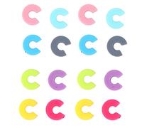 Nikou Lot de 16 mini marqueurs ronds en silicone pour verres à vin et tasses à vin