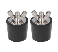 Nikou Lot de 2 Bouchon Hivernage Piscine, Bouchons d'hiver en Caoutchouc 25 mm, Tuyauterie de Spa de Piscine Hiver Entretien des Raccords, pour éviter Les Dommages Causés par Le Gel aux Canalisa