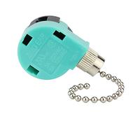 Nikou Lot de 2 interrupteurs de ventilateur de plafond, ZE-268S6, 3 vitesses, 4 fils, interrupteur à tirette, interrupteur de rechange pour ventilateur de plafond, appliques murales