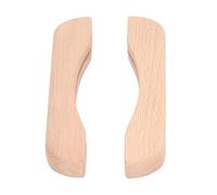 Nikou Lot de 2 supports de poignée de poêle à griller en bois résistant à la chaleur pour plaque de gril et poêle à frire, empêche les brûlures, idéal pour la cuisine et les grillades