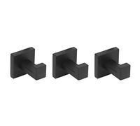 Nikou Lot de 3 crochets de fixation murale en acier inoxydable pour suspendre manteau et serviette, comprend des vis, un crochet de suspension murale, des crochets de porte