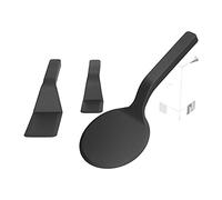 Nikou Lot de 3 spatules en nylon à bords biseautés pour frire les œufs, le pain, les muffins, résistants à la chaleur, antiadhésifs, faciles à nettoyer