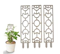 Nikou Lot de 3 treillis en bois pour plantes d'intérieur - 30 cm