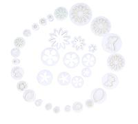 Nikou Lot de 47 outils de décoration de gâteaux pour cookies, biscuits, gâteaux, fondants et emporte-pièces