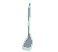 Nikou Lot de 5 spatules de barbecue en acier inoxydable avec poignée en bois pour steak, poisson, boulette, œuf, 105 mm, lot de 5 ustensiles de cuisine résistants à la chaleur