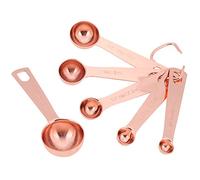 Nikou Lot de 6 cuillères à mesurer en acier inoxydable pour ingrédients secs et liquides, outil de cuisine et de pâtisserie, comprend 1 cuillère à soupe, 1 cuillère à café, 1/2 cuillère à café, 1/4